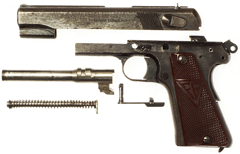Пистолет Vis wz. 35, неполная разборка